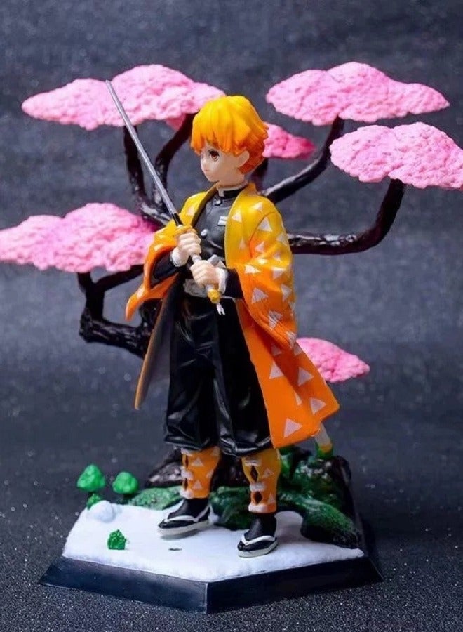 Sakura Swordsman Figure Anime Scene Desktop Decor Collectible Gift For Boys Girls Kids Birthday 19CM - Image 2